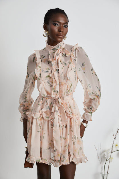 Chantal ruffled mini dress (US Only)