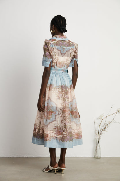 Antibes belted midi dress