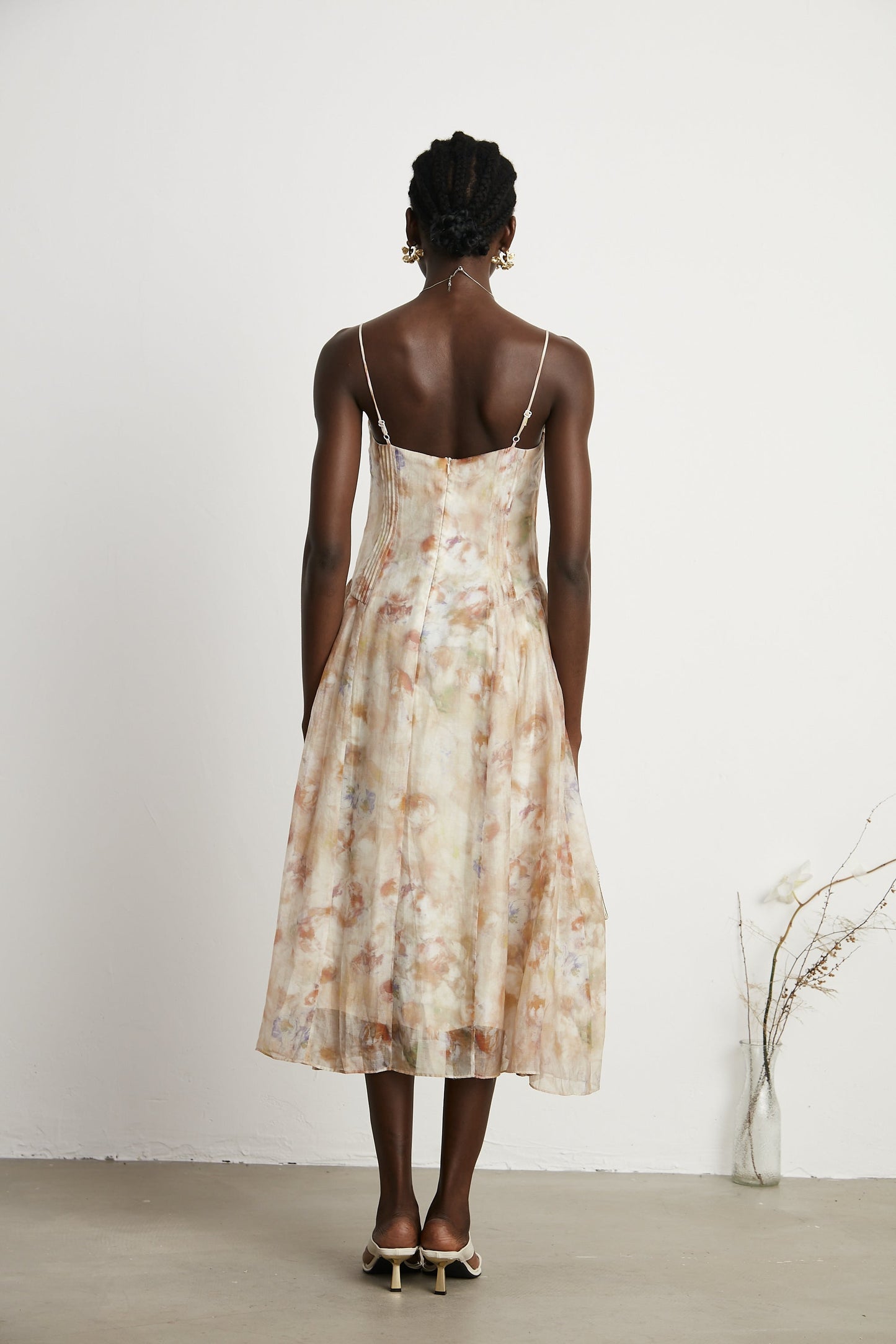 Lucena floral-print midi dress (US Only)