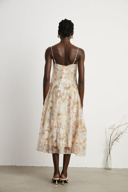Lucena floral-print midi dress (US Only)