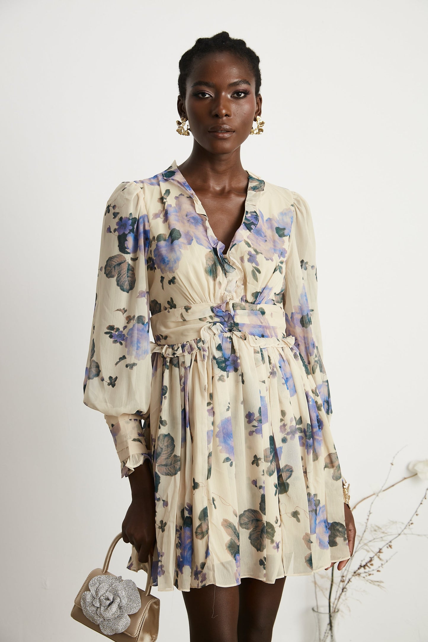 Robyn floral-print mini dress (US Only)