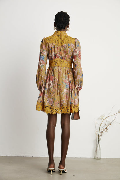 Sarita floral-print mini dress (US Only)