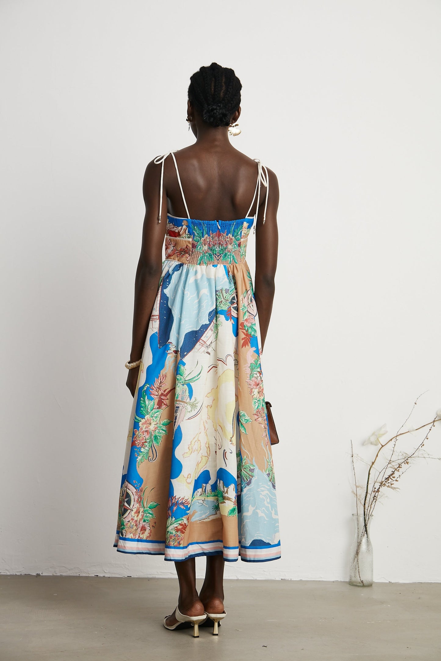 Joan graphic-print midi dress (US Only)