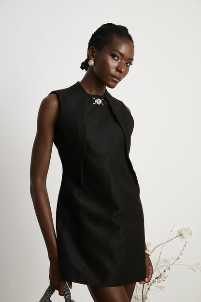 Bérénice sleeveless wool mini dress (US Only)