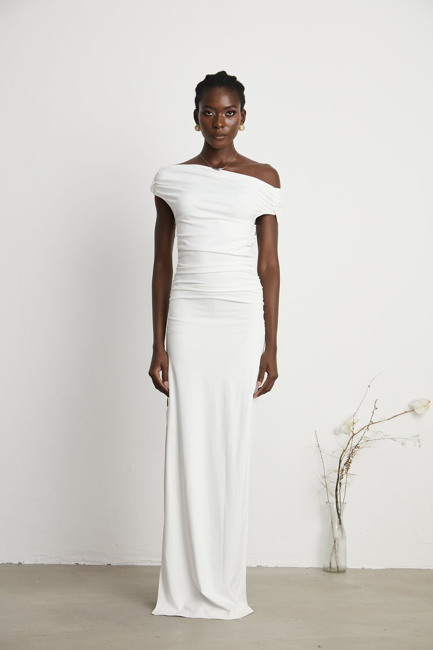 Sapphire off-shoulder maxi dress (US Only)