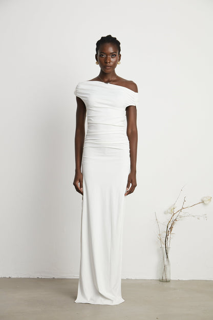 Sapphire off-shoulder maxi dress (US Only)