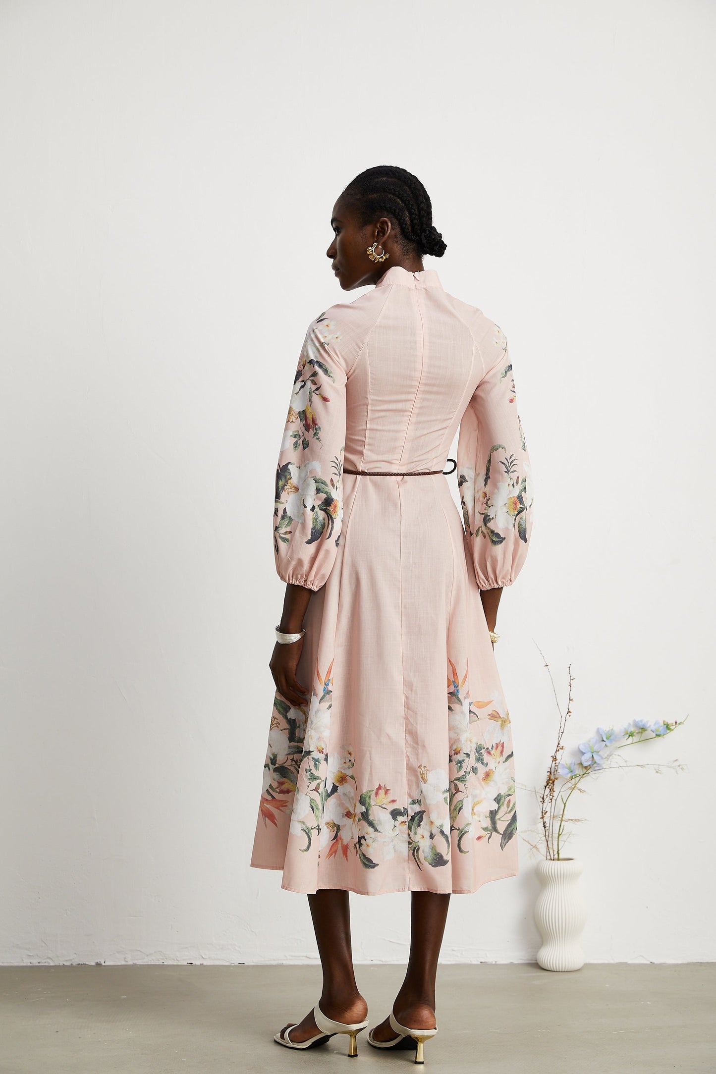 Aviana floral-print midi dress (US Only)