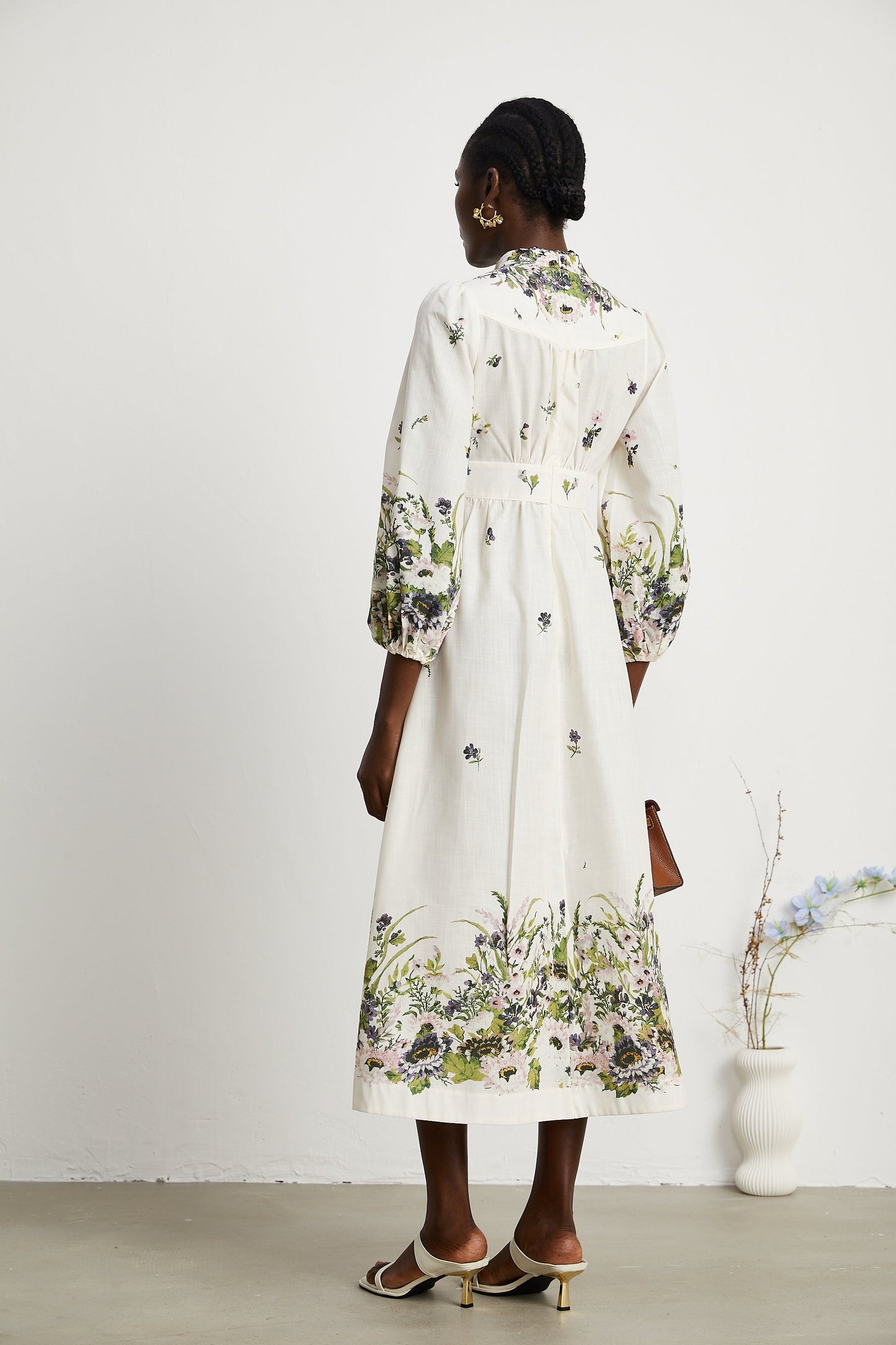 Joséphine floral-print midi dress
