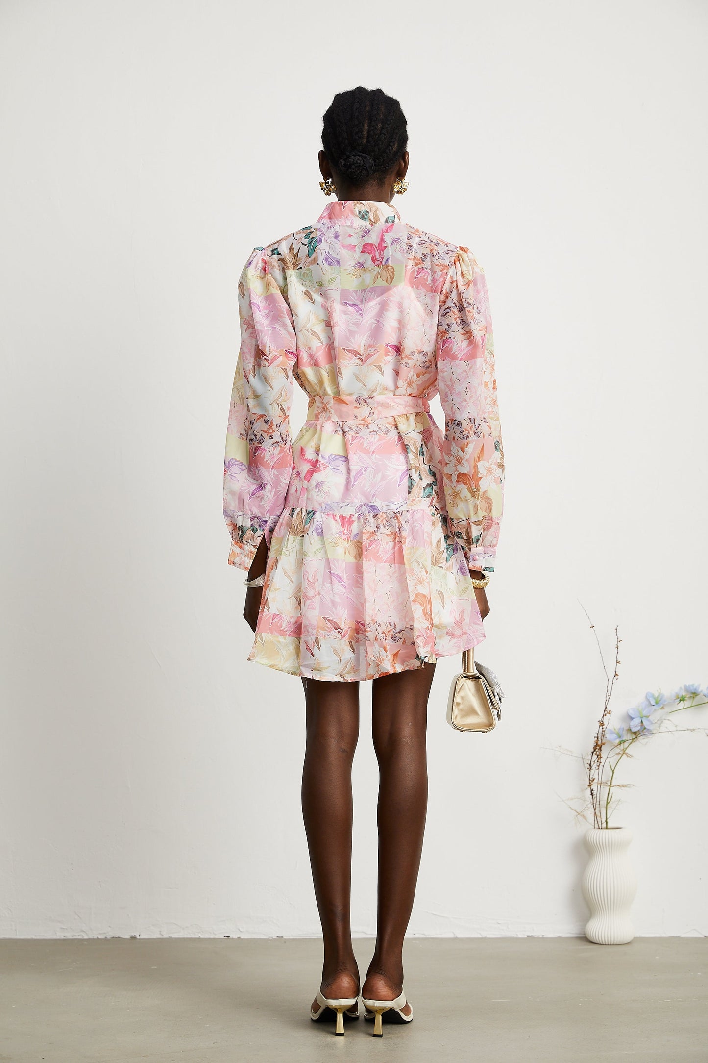Honorine floral-print flared mini dress（US Only）