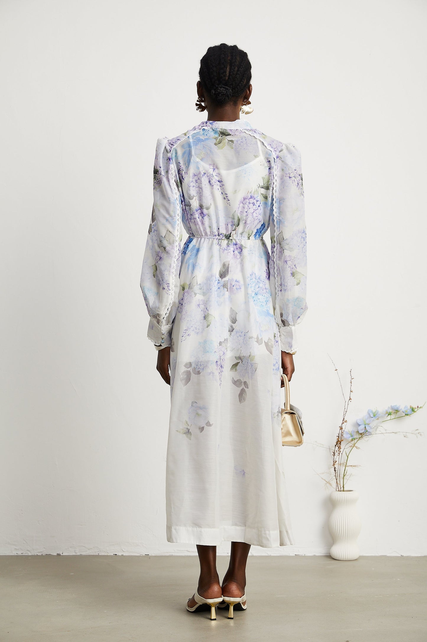 Désirée floral-print midi dress