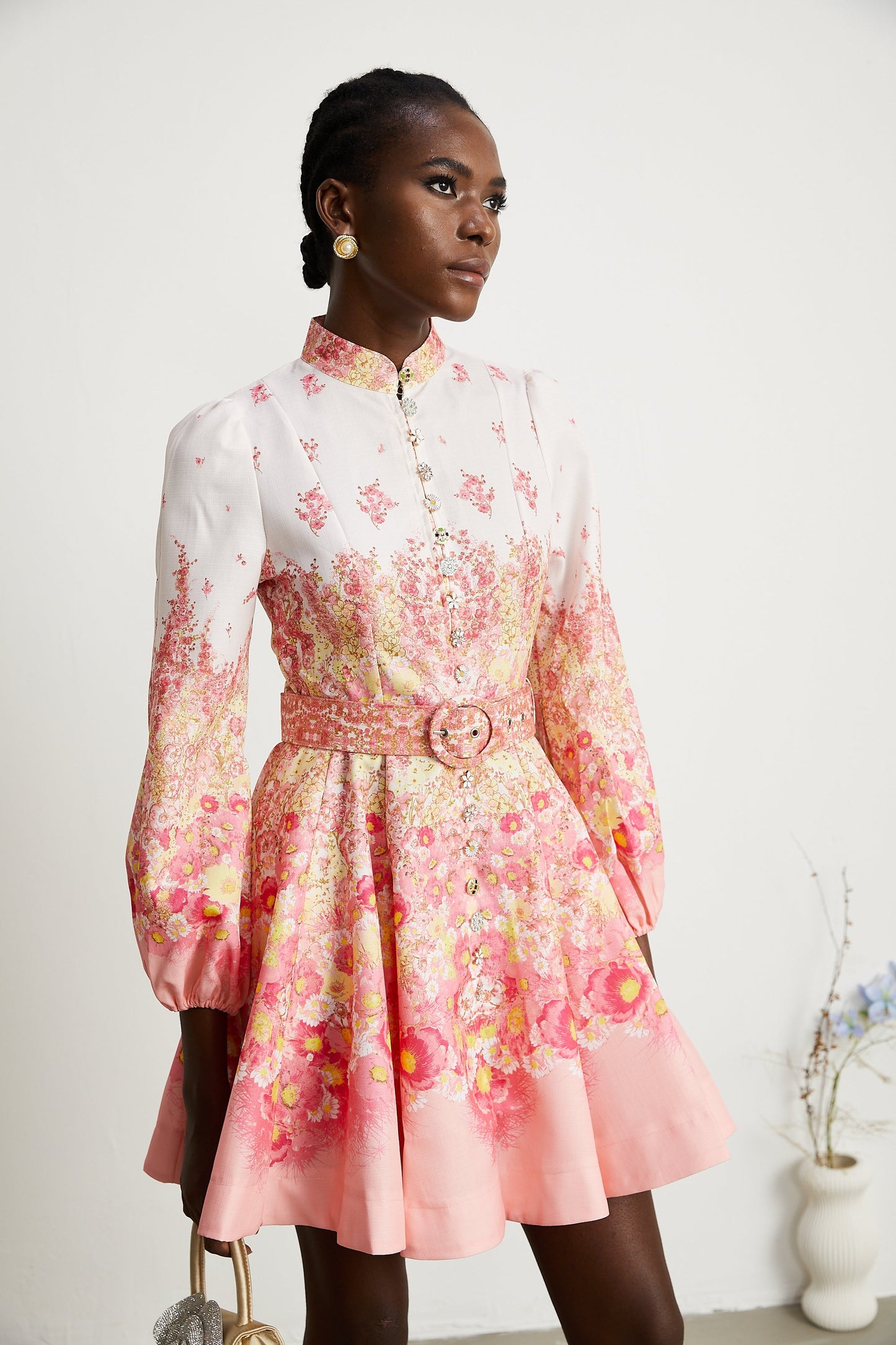 Keria floral-print mini dress (US Only)
