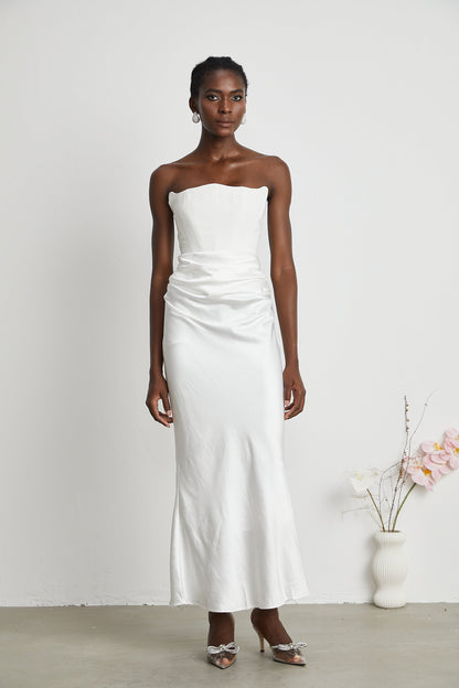 Aurore off-shoulder maxi dress