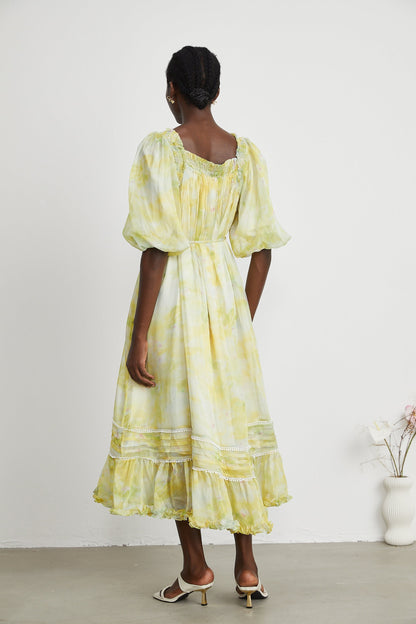 Fabienne ruffled midi dress (US Only)