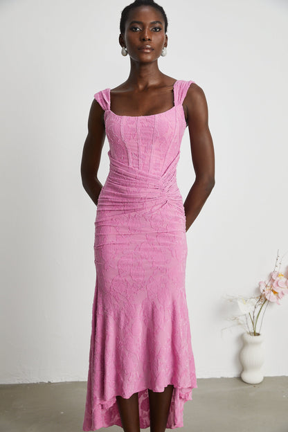 Charlotte floral jacquard maxi dress (US Only)