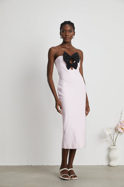 Étaín pink bowknot bandage dress (US Only)