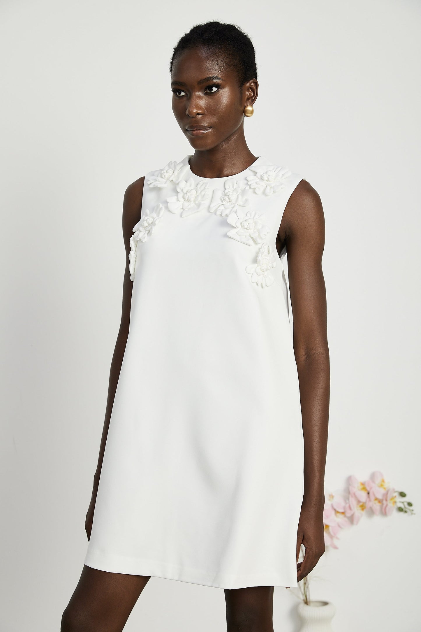 Marcella faux-flower mini dress (US Only)