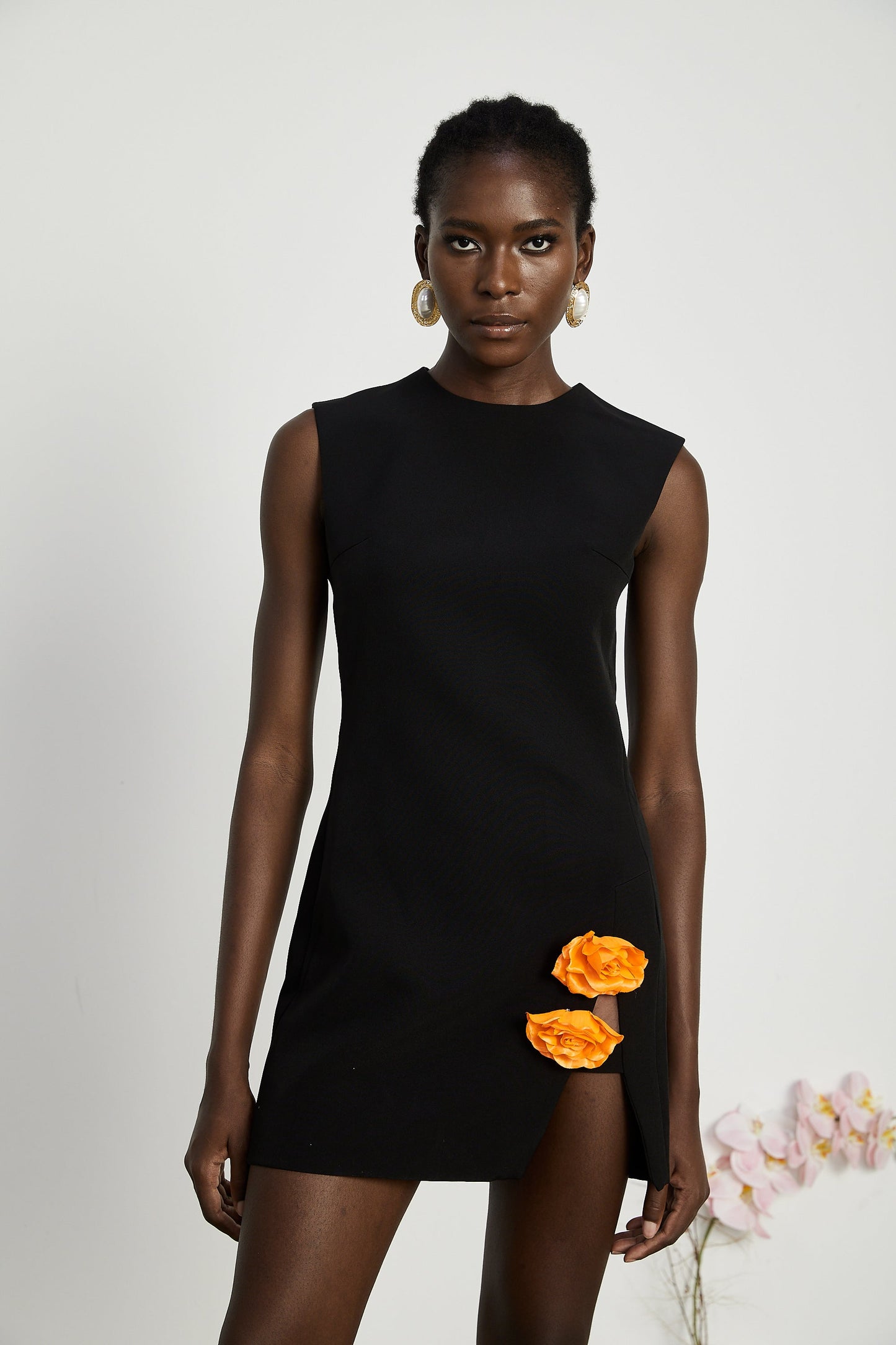 Roxane faux-floral embellished mini dress (US Only)