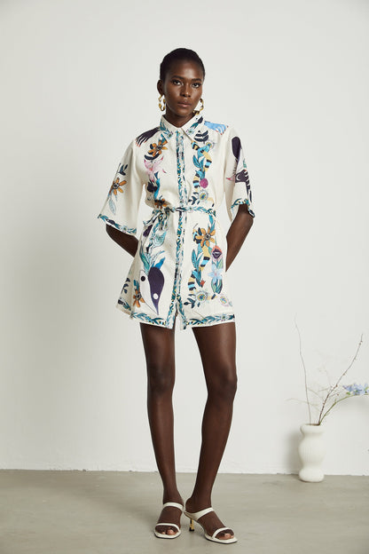 Isabelle floral-print mini dress (US Only)