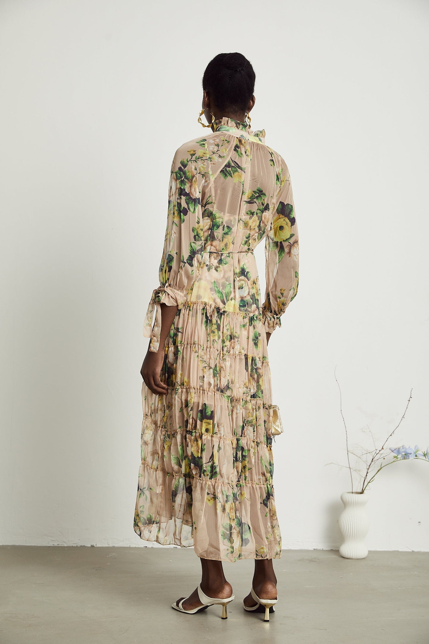Madeleine floral-print pleated midi dress (US Only)