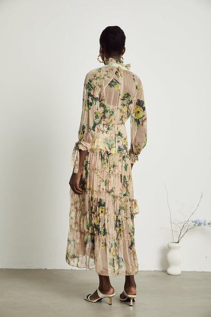 Madeleine floral-print pleated midi dress (US Only)