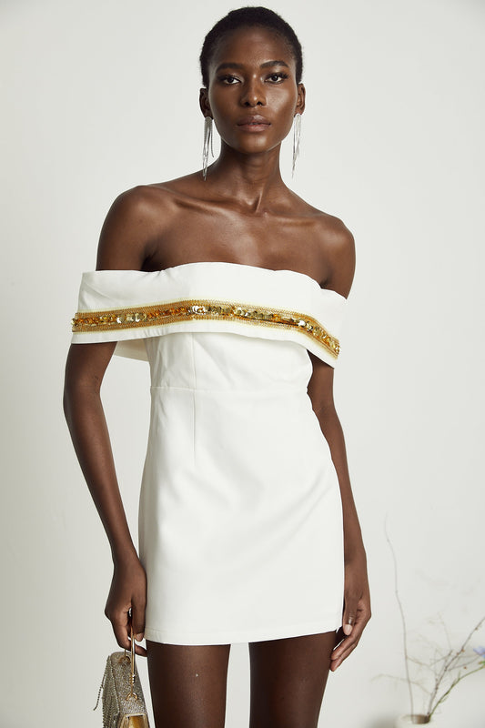 Avalon sequin-embellished mini dress