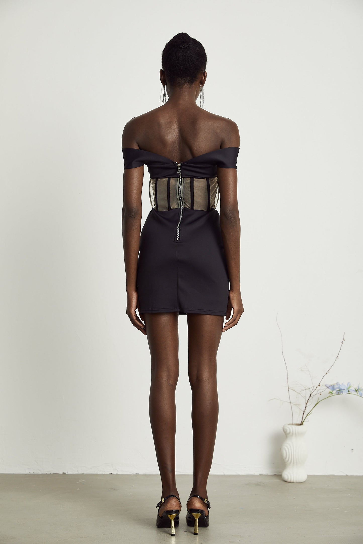 Laguna panelled corset mini dress (US Only)