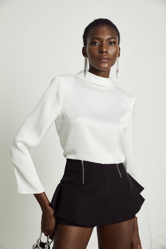 Noya cowl-back silk blouse (US Only)