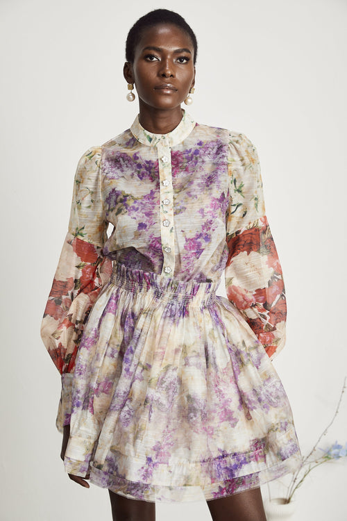 Margaux floral-print shirt & skirt matching set (US Only)