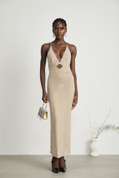 Sorrel embellished cut-out midi dress (US Only)