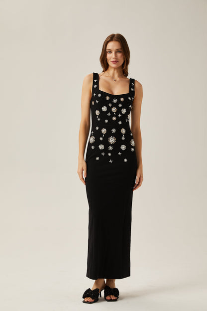 Juliette crystal-embellished sleeveless maxi dress (US Only)