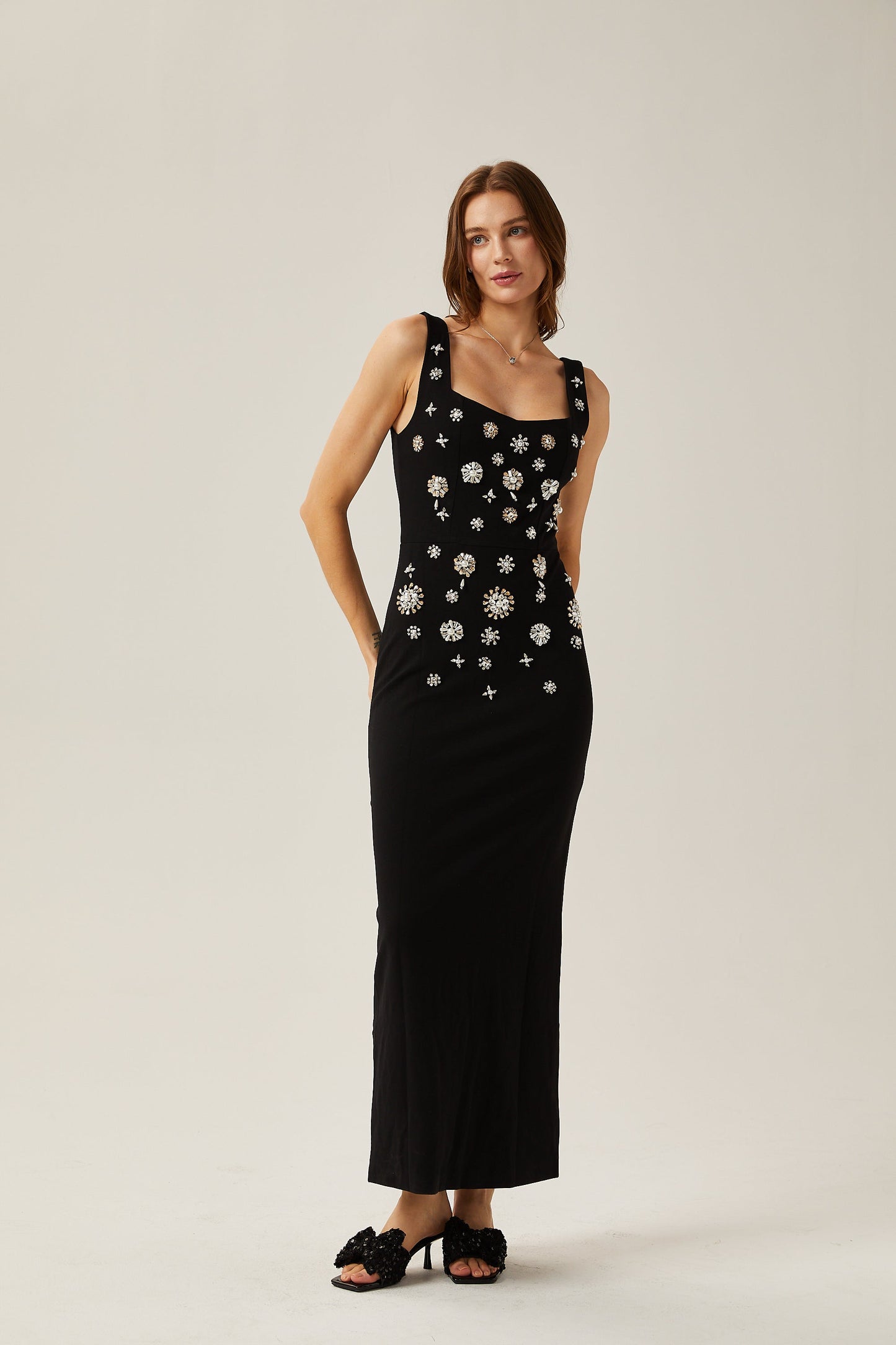 Juliette crystal-embellished sleeveless maxi dress (US Only)