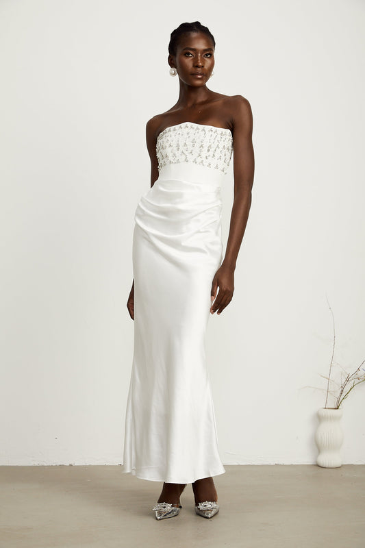 Aurore crystal-embellished maxi dress