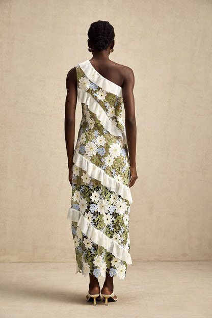 Clémence floral embroidered maxi dress