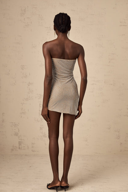 Pénélope rhinestone-embellished cut-out mini dress