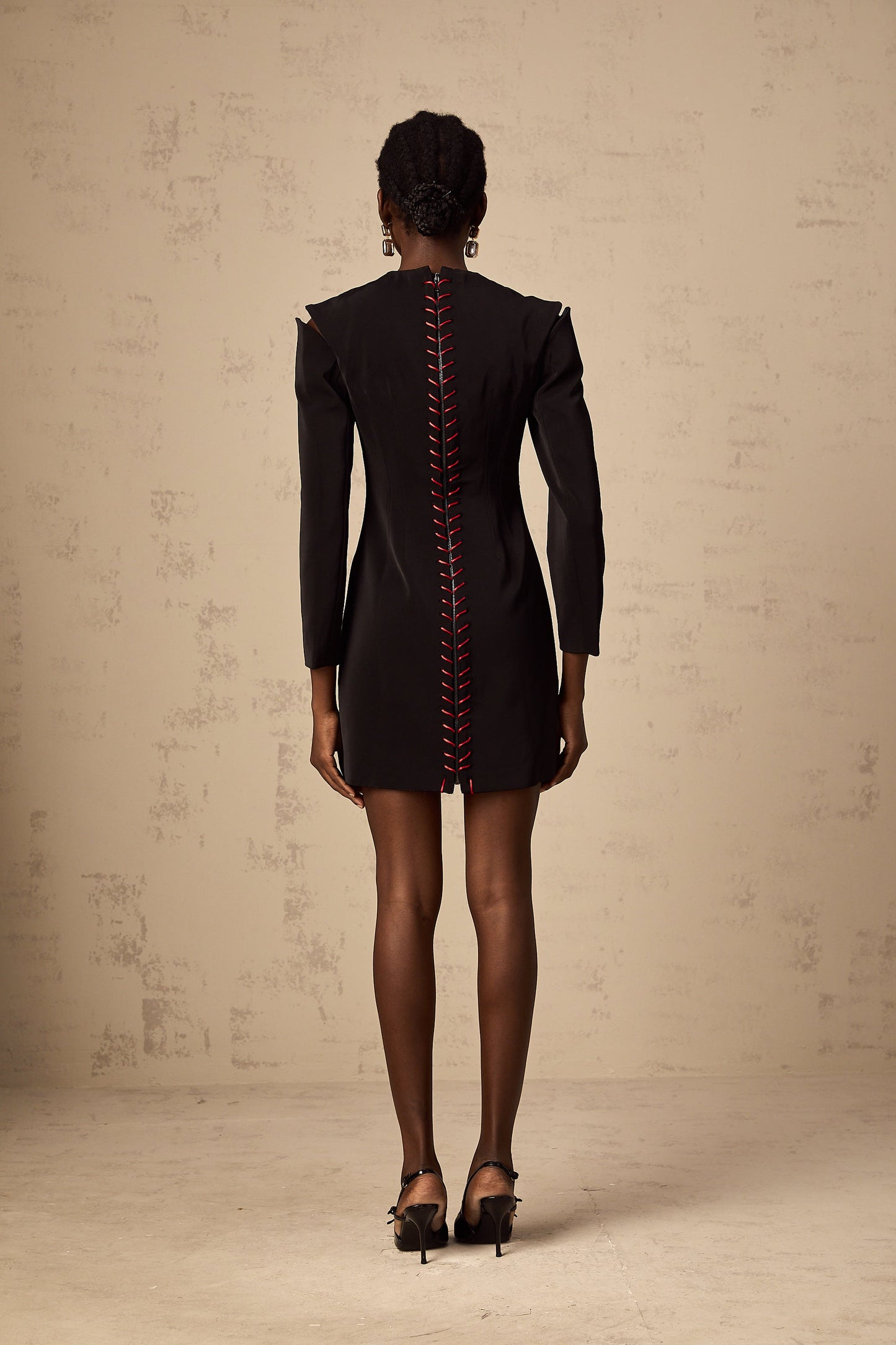 Veronica black cut-out mini dress (US Only)