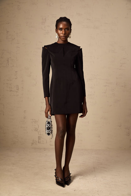 Veronica black cut-out mini dress (US Only)