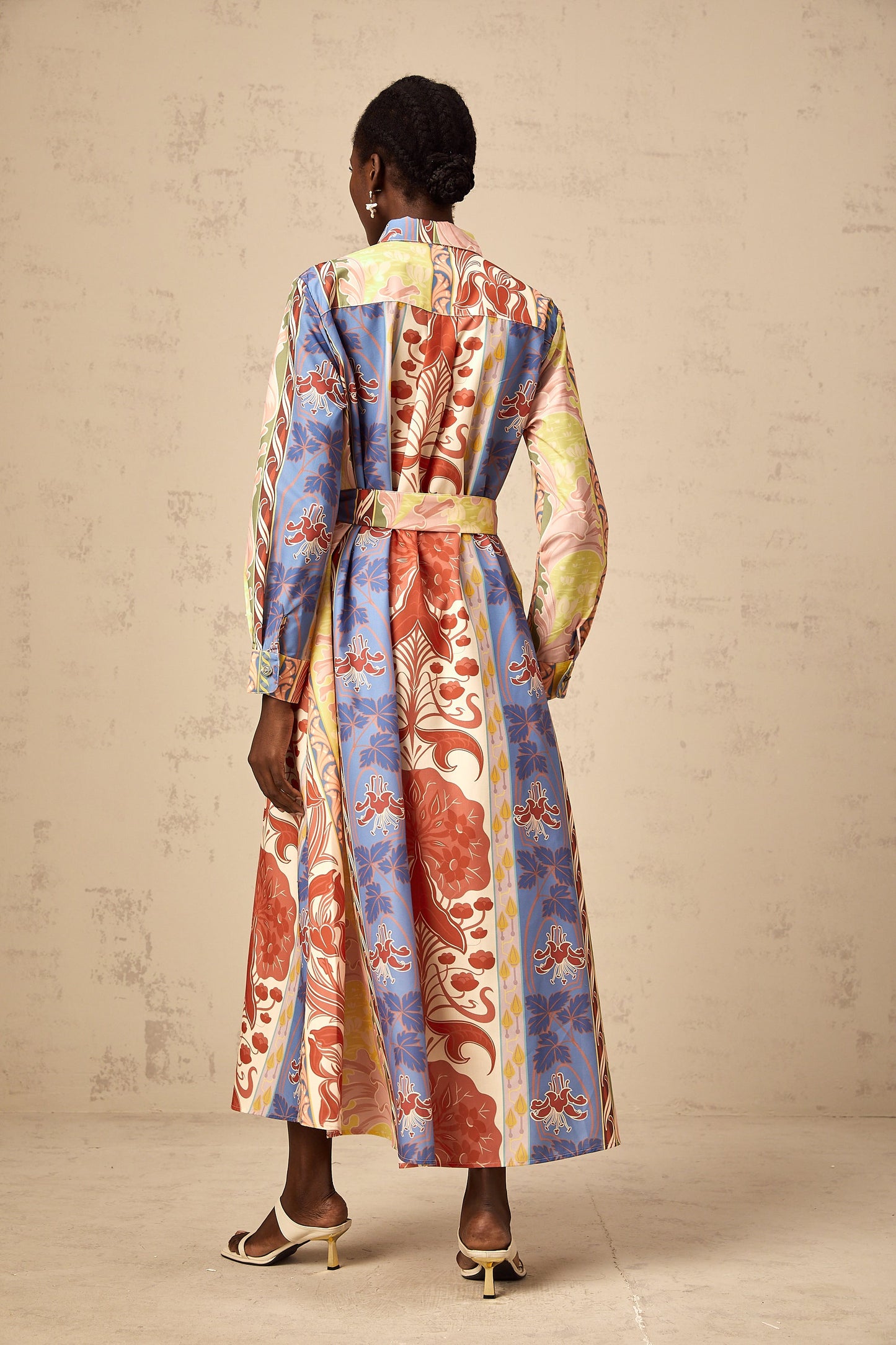 Ursula floral-print poplin midi shirt dress (US Only)