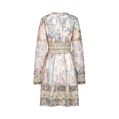 Gaëlle lace-embroidered mini dress (US Only)