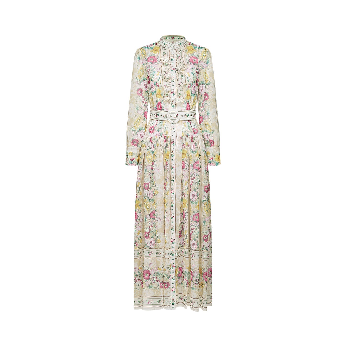 Désirée pleated floral-print midi dress