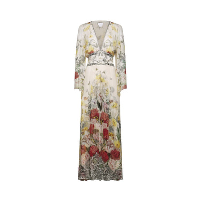 Cora flared-sleeve floral maxi dress (US Only)