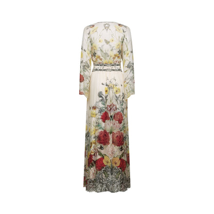 Cora flared-sleeve floral maxi dress (US Only)