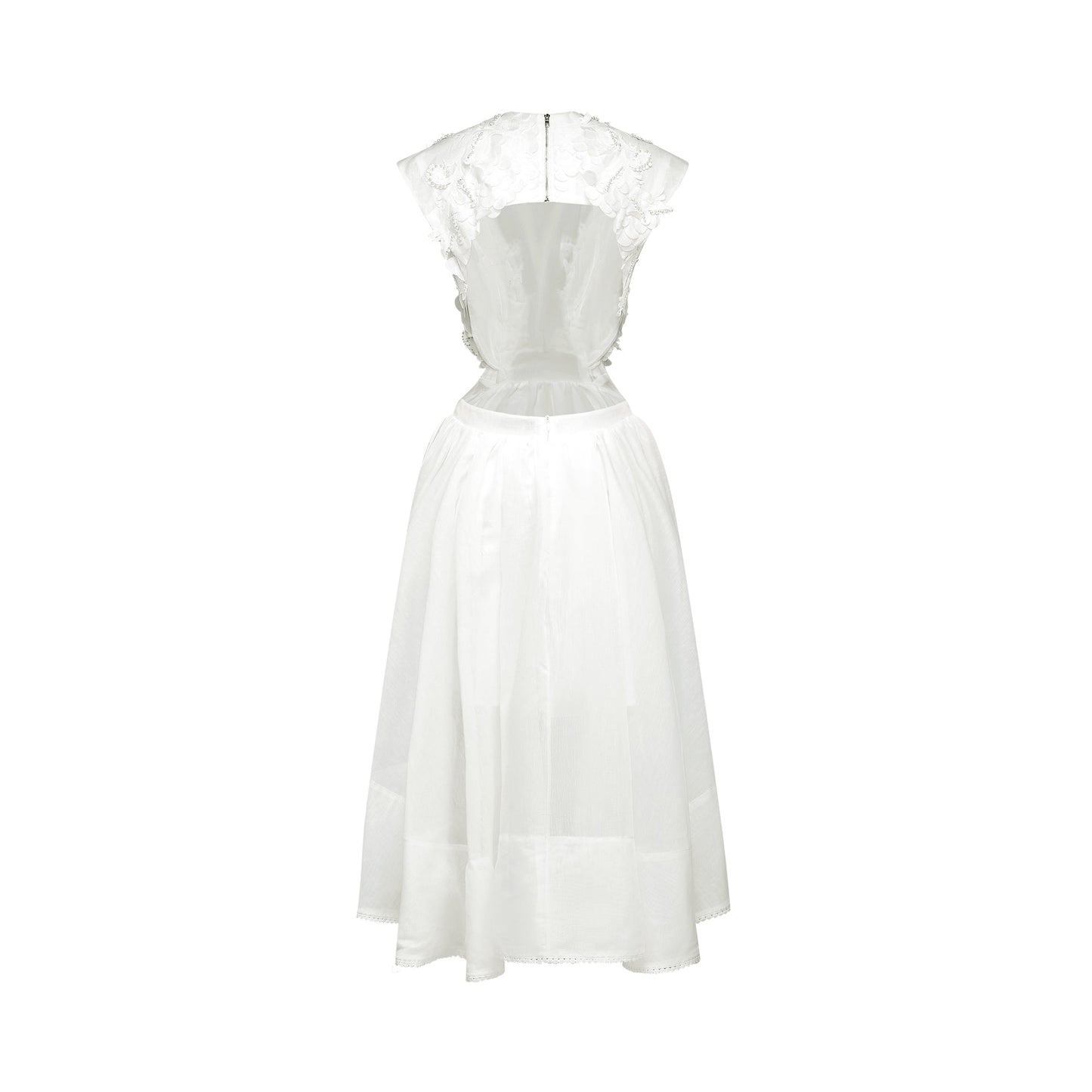 Clémence faux-pearl embellished midi dress (US Only)