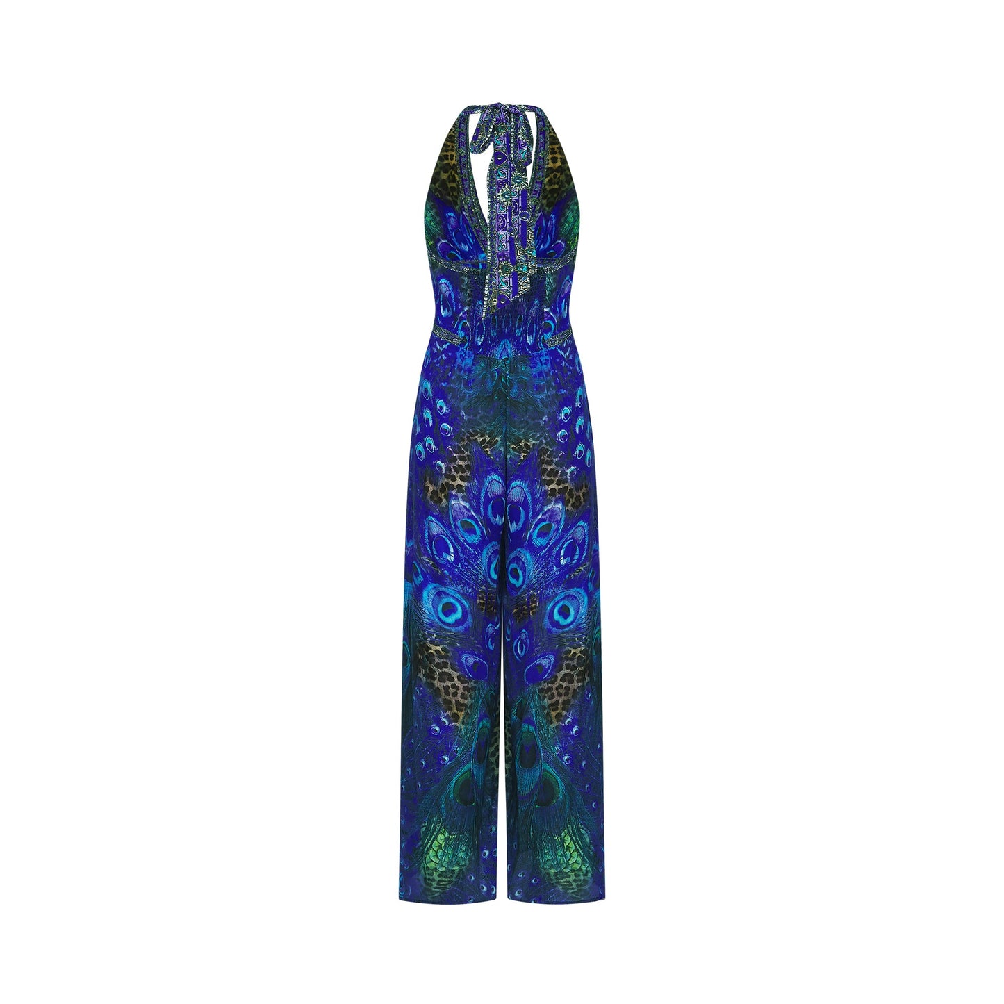 Felicia silk halterneck jumpsuit