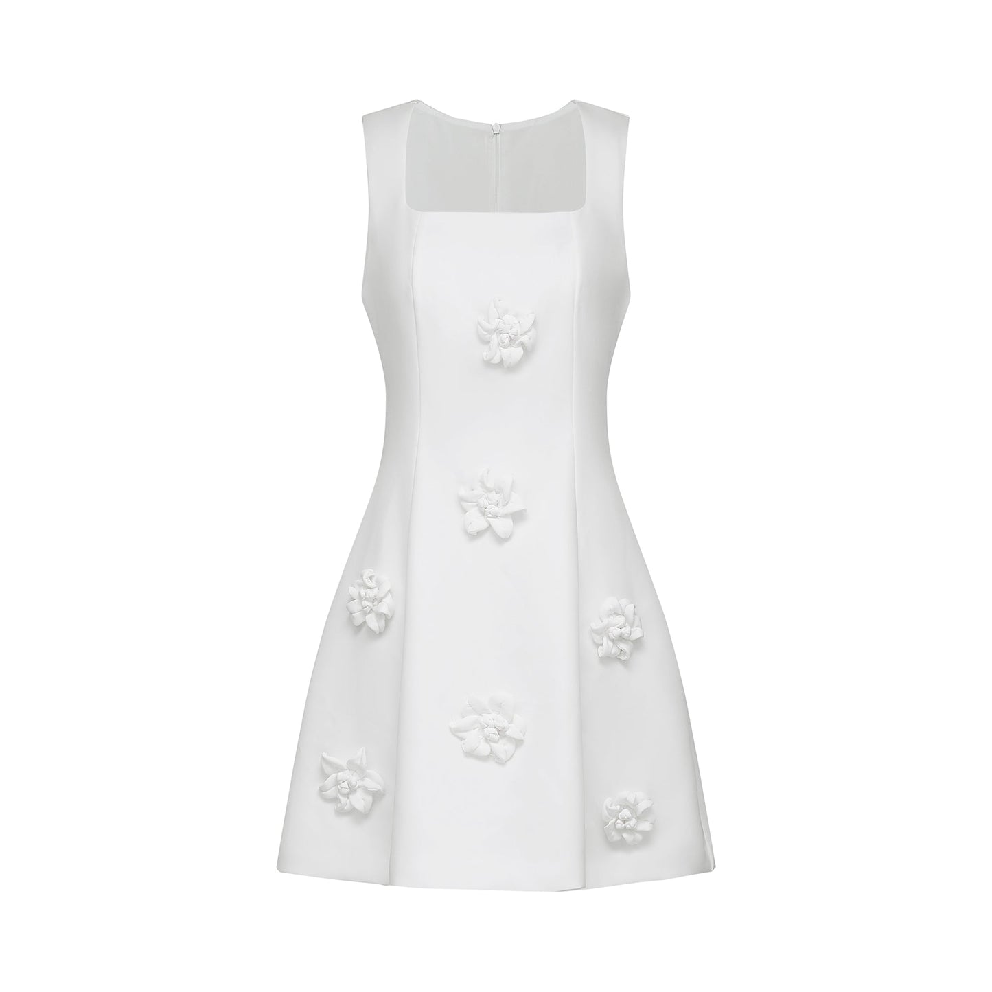 Moren faux-flower mini dress