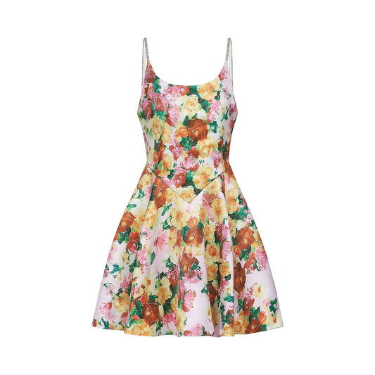 Louise floral-print mini dress