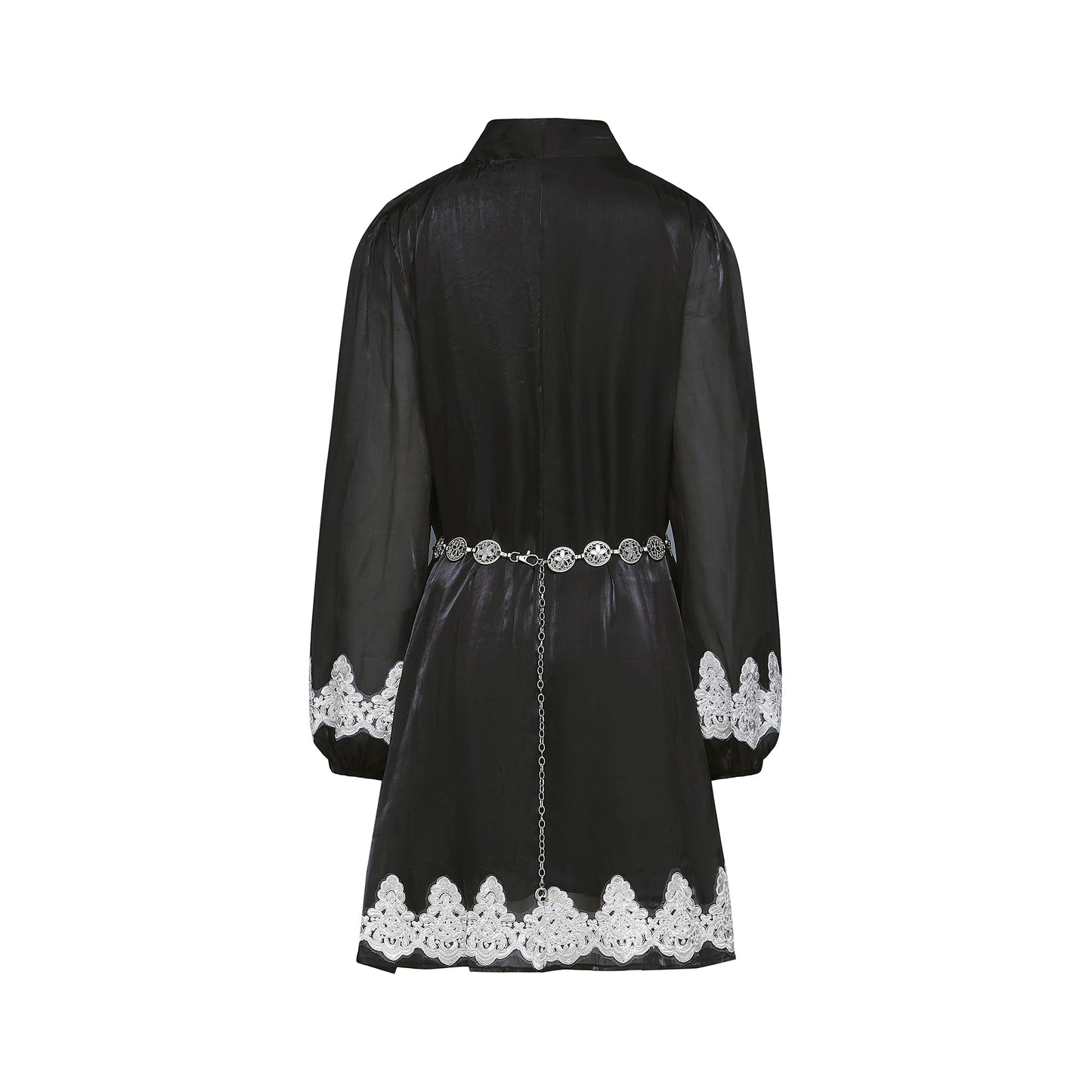 Delphine faux-pearl embellished mini dress in Black (US Only)