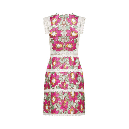 Nalini embroidered interwoven mini dress (US Only)