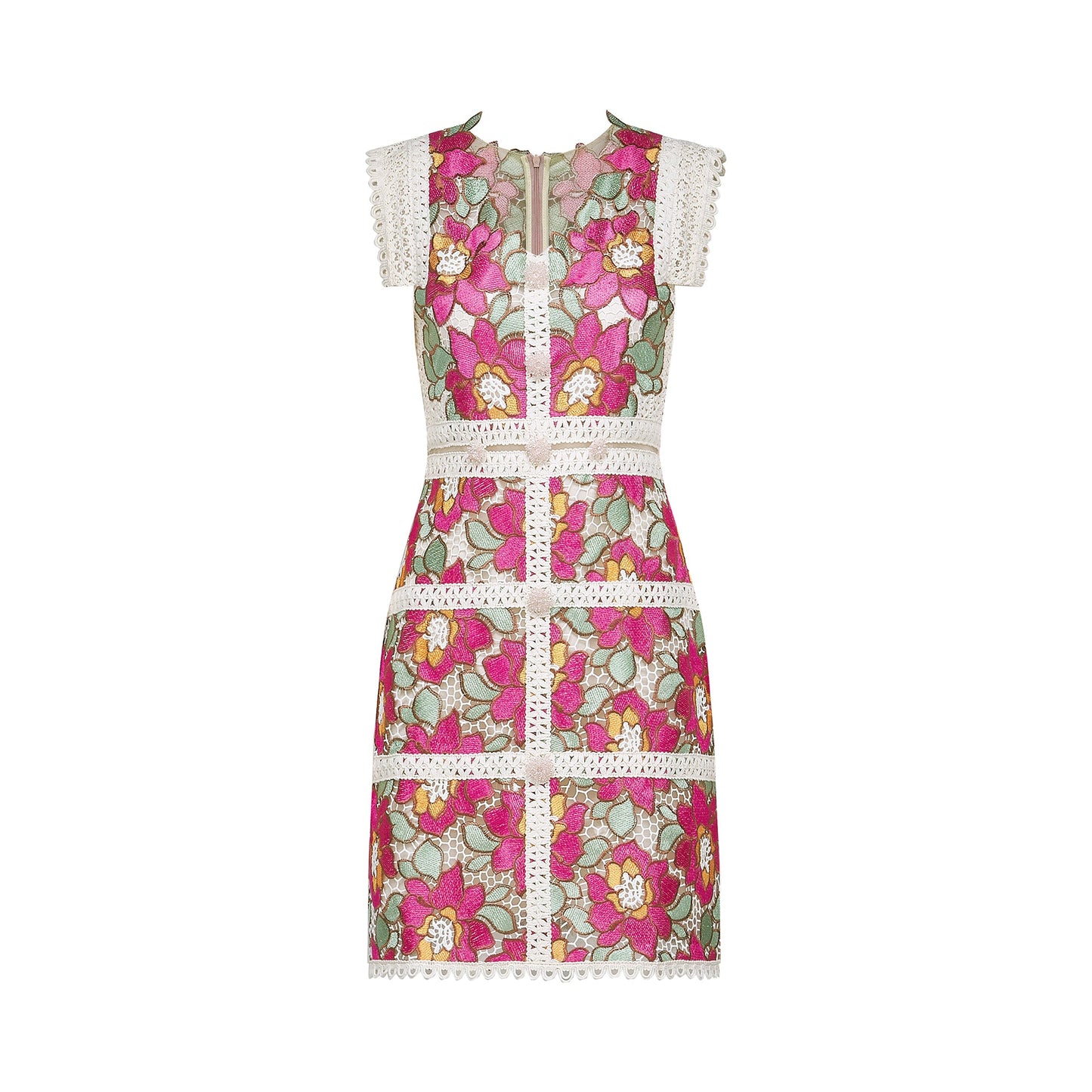 Nalini embroidered interwoven mini dress (US Only)