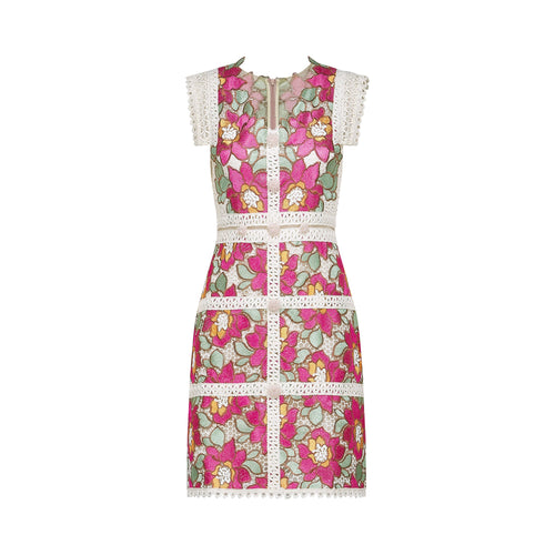 Nalini embroidered interwoven mini dress (US Only)