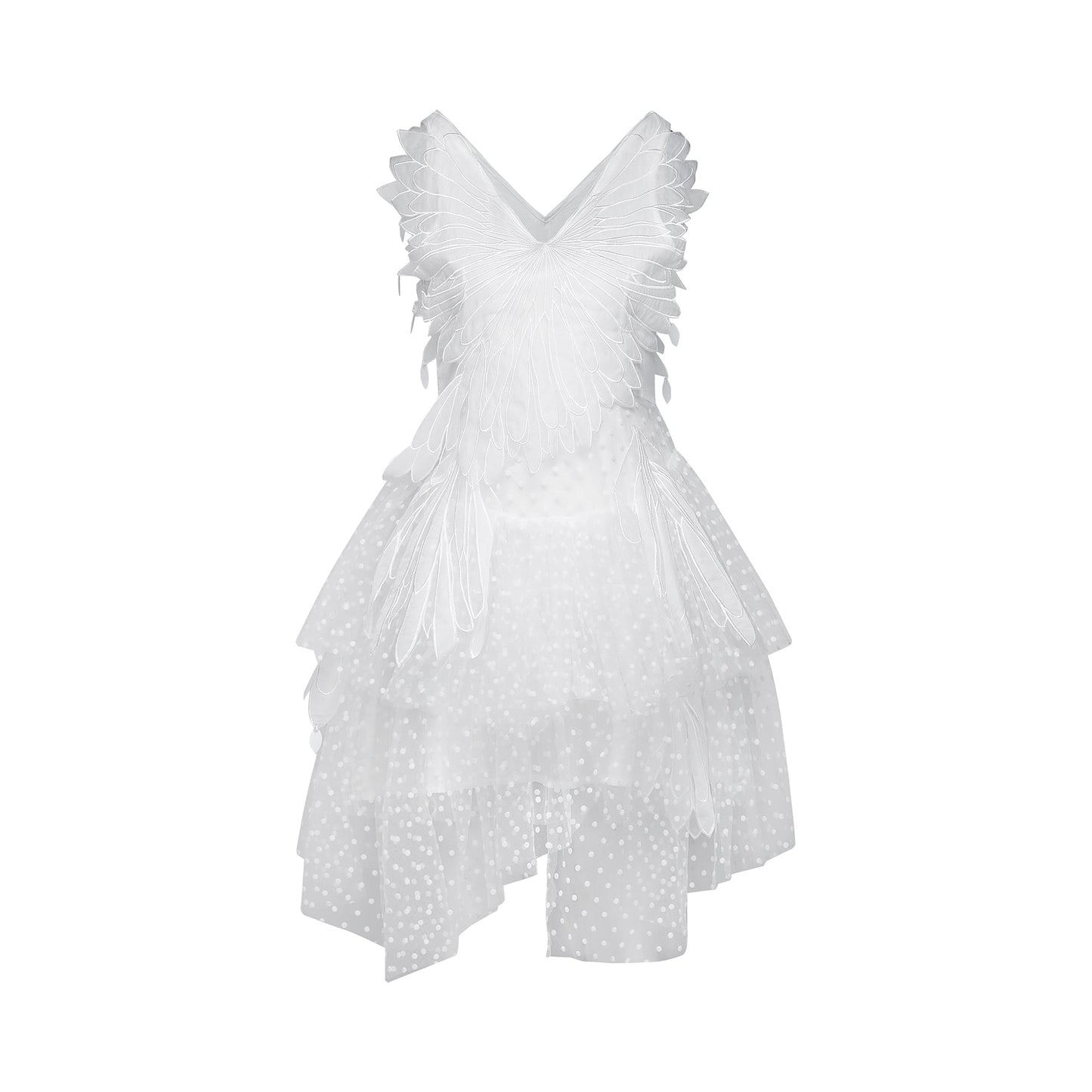 Françoise feather-embellished pleated mini dress (US Only)